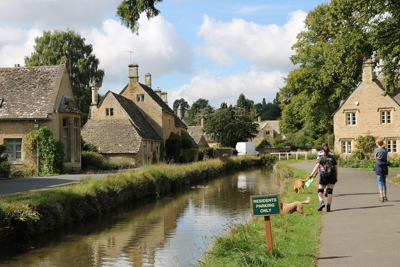 Traditional Cotswold village along the Cotswold Way