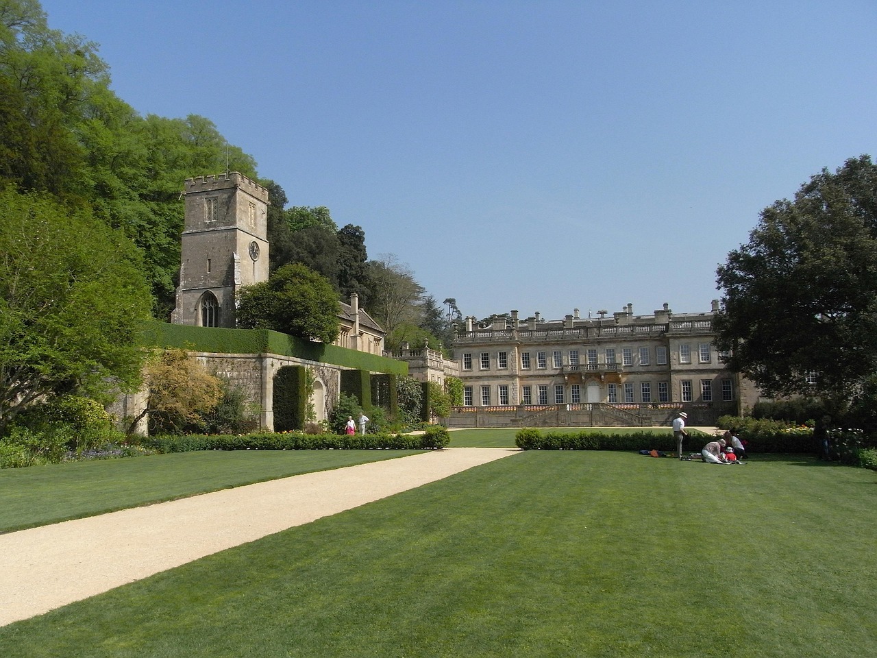 Historic landmark, Dyrham Park, along the Cotswold Way