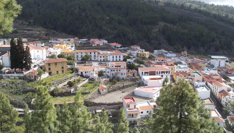 Vilaflor, one of Tenerife's highest villages, on the descent route of the GR131