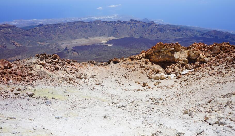 The volcanic caldera landscape of Las Cañadas del Teide, Tenerife